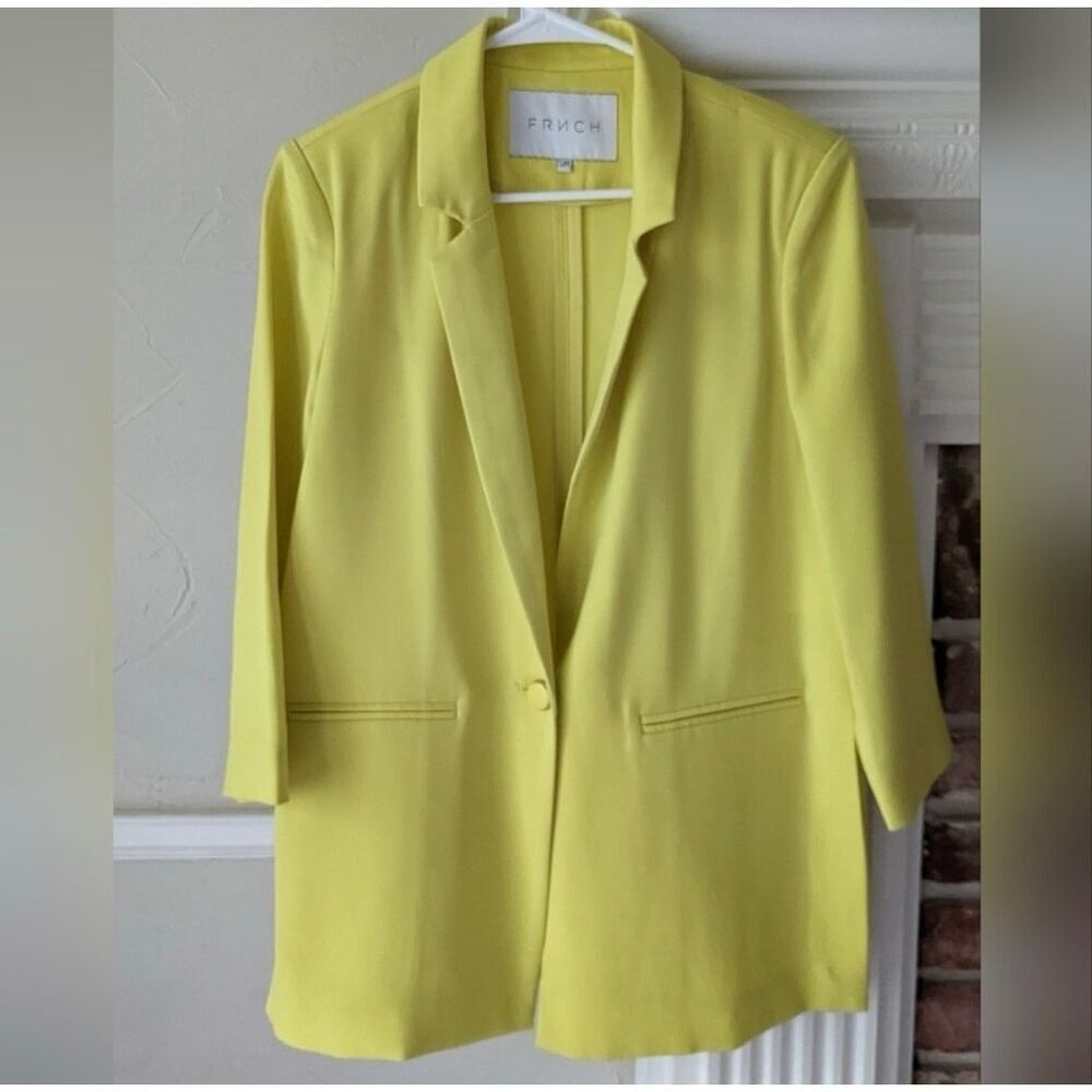 FRNCH‎ Highlighter Yellow Blazer